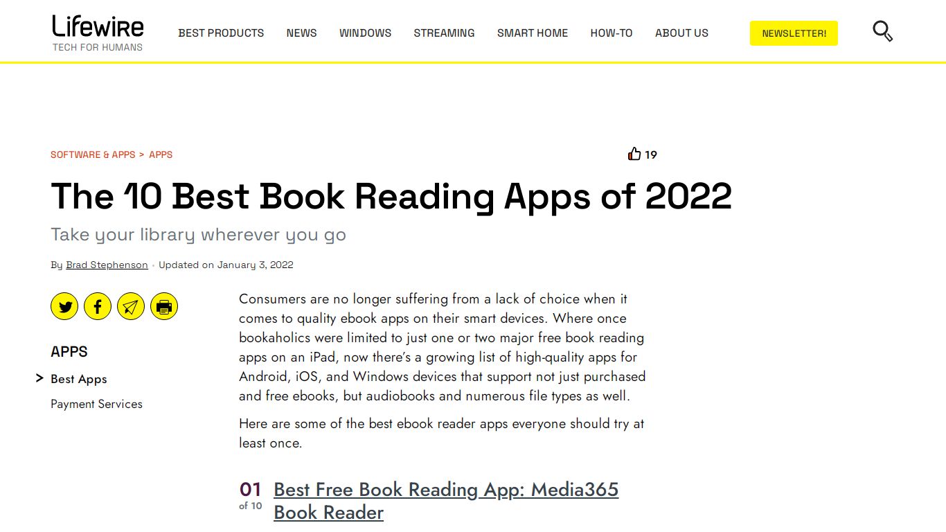 The 10 Best Book Reading Apps of 2022 - Lifewire